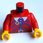 Torso Imperial Armada Uniform with Brown Belt and Blue Print, Red Arms, Yellow Hands