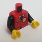 Torso Infomaniac with Bow Tie and Reverse-Italicized i Logo Print, Black Arms, Yellow Hands