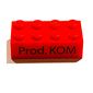 Brick 2 x 4 with 'I was here' / 'Prod. KOM' Print
