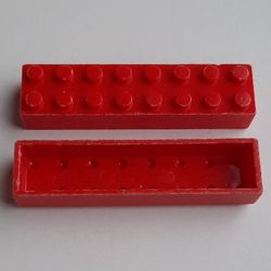 LEGO PART 3007b Brick 2 x 8 without Bottom Tubes | Rebrickable - Build ...