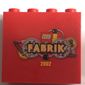 Brick 2 x 4 x 3 with 'LEGO FABRIK 2002' Print
