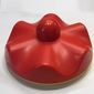 Primo Stacking Base Round Wavy Large, One Top Stud, Rattle with Yellow Base