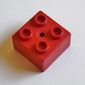 Duplo Brick 2 x 2 with Small Center Hole (For Pull Toy)