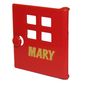 Duplo Door / Window with Four Windows Narrow and 'MARY' Print