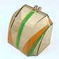 Windscreen 4 x 6 x 4 Canopy with Hinge with Green/Orange Stripes Print