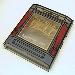 Panel 2 x 8 x 8 with Ari's Village Deli Print [4860]