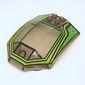 Windscreen 8 x 6 x 2 Curved with Lime / Green RC Racer Print