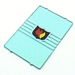 Glass for Window 1 x 4 x 5 with Fire Logo Print