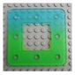 Clikits Frame, Square 3 x 3 with 8 Holes, Marbled Bright Green Pattern