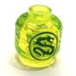 Minifig Head (No Face), Dragon Print
