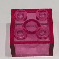 LEGO part photo in color 45 - Trans-Dark Pink LEGO part photo in color 45 - Trans-Dark Pink