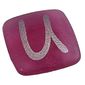 Clikits Icon, Square 2 x 2 Small with Pin and Silver 'U' Print