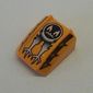 Slope Curved 2 x 2 with Lip, No Studs with Face and Claws Print (Ghost) - Set 4578