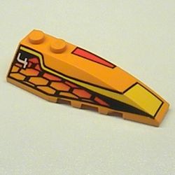 Wedge Curved 6 x 2 Right with Racer Hot Scorcher 4 Print