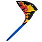 Wing, Left, Toruk, Small, Red and Yellow Scales, Black Trim, Long Blue Tail Print