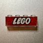 Brick 1 x 4 without Bottom Tubes and LEGO Logo Closed "O"/Red Print