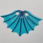 Neckwear Cape, Fins with Dark Blue Lines on Trans-Light Blue Background Print