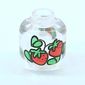 Minifig Head (No Face), Red Strawberries with Green Leaves Print