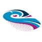 Sail, Parachute, with Magenta Heart and Dots, and Azure Wave Print