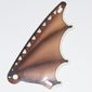 Wing, 6 x 12, Scalloped with Leather and Stick Print