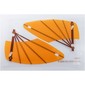 Wing, 6 x 12 Triangle, with Brown Spars and Orange Cloth Print, [Sheet of 2]