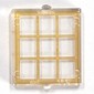 Glass for Window 1 x 2 x 2 Flat with Gold Lattice print