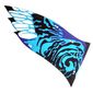 Wing, Left, Banshee, Large, Black and Dark Azure Scales, Dark Purple Trim Print