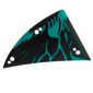 Wing, Left, Banshee, Small, Black and Dark Turquoise Scales Print