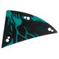 Wing, Right, Banshee, Small, Black and Dark Turquoise Scales Print