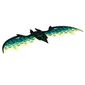 Wings, with Black and Dark Turquoise Bat Print