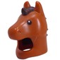Costume / Mask, Horse with Dark Brown Mane, Black Eyes print