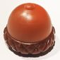 Hat, Acorn with Reddish Brown Brim Pattern