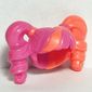 Hair Pigtails High Bouncy and Hole on Top with Coral Left Side Print