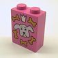 Brick 1 x 2 x 2 with Inside Axle Holder with Dog Biscuit Box Print