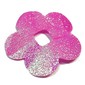 Clikits Icon Accent, Flower, Foil 4 1/4 x 4 1/4, 5 Petals with Textured Surface