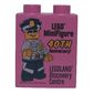 Duplo Brick 1 x 2 x 2 with 'LEGOLAND Discovery Centre LEGO Minifigure 40TH Anniversary!' Police Officer Print