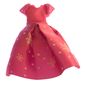 Belville, Dress, Child, Long, Short Net Sleeves, Pink Skirt with White Snowflake Pattern