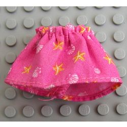 Belville, Skirt, Girl, Short, Clam and Starfish Print