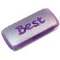 Clikits Icon, Rectangle 3L with Pin, Silver 'Best' Print