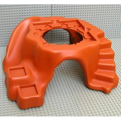 Duplo Baseplate Raised 18 x 19 x 6, with Large Top Hole, and No Studs