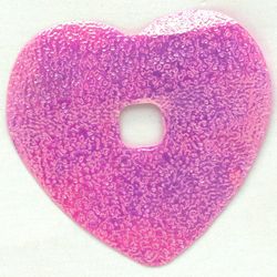Clikits Icon Accent, Heart, Foil 5 1/4 x 5 1/4 with Textured Surface