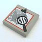 Tile 2 x 2 with Magnifying Glass and Fingerprint Print