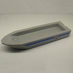 Boat Hull 32 x 10 x 1 2/3, Base with Coast Guard Print