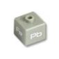 Pen Bead, Square with 'Fe', 'U', 'Mn', and 'Pb' Print
