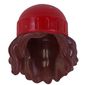 Hair and Hat, Long Wavy Hair, Beanie Red Pattern