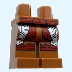 Hips and Reddish Brown Legs with Dark Red Sash, Silver Armor print