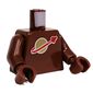 Torso, Classic Space Logo print, Reddish Brown Arms and Hands
