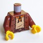 Torso, Fur, Dark Red Belt Print, Reddish Brown Arms, Yellow Hands