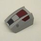 Slope Curved 2 x 2 with Lip, No Studs with Dark Red Panels, Black Grill, Republic Insignia Print