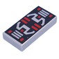 Tile 1 x 2 with Black Panel, Light Bluish Grey/Red Controls print